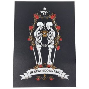 Death Wish Coffee Co Promo Item ‘Til Death Do Us Part Insert Sweepstakes Card